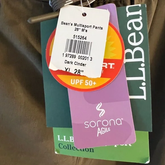 L.L Bean men’s Multisport pants. XL 28 inch inseam - Picture 4 of 13